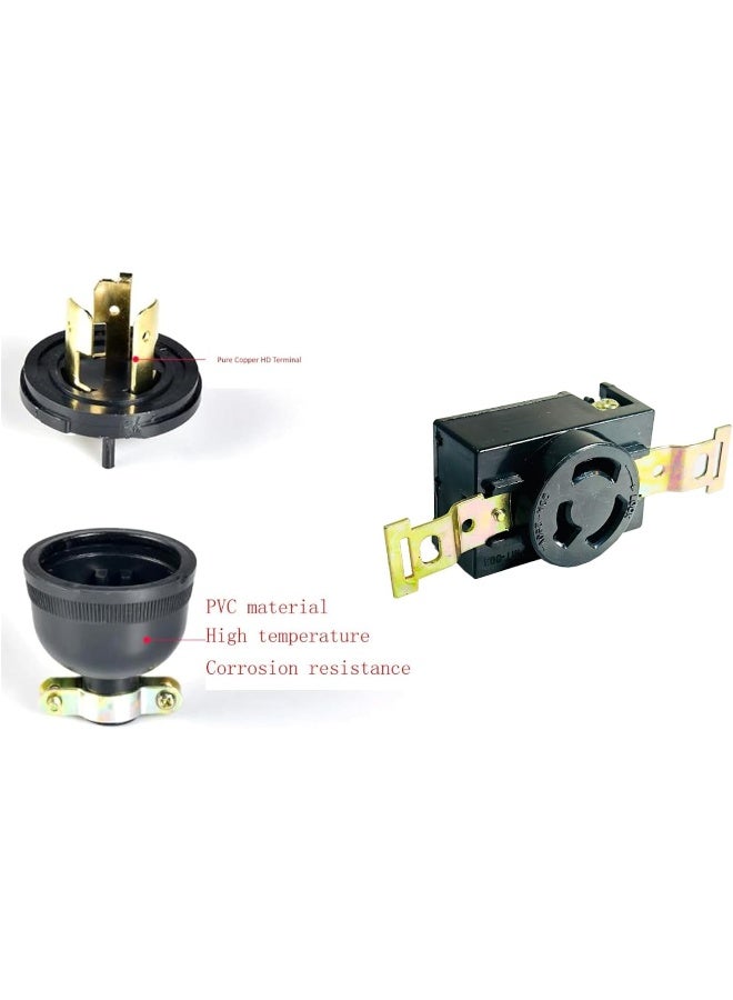 Royal Apex American Indian Generator Control Panel Anti-Off Converter Plug Socket Nema Plug Black 250V 30A Us 3-Pole Industry Power Plug With Socket  - Image 3