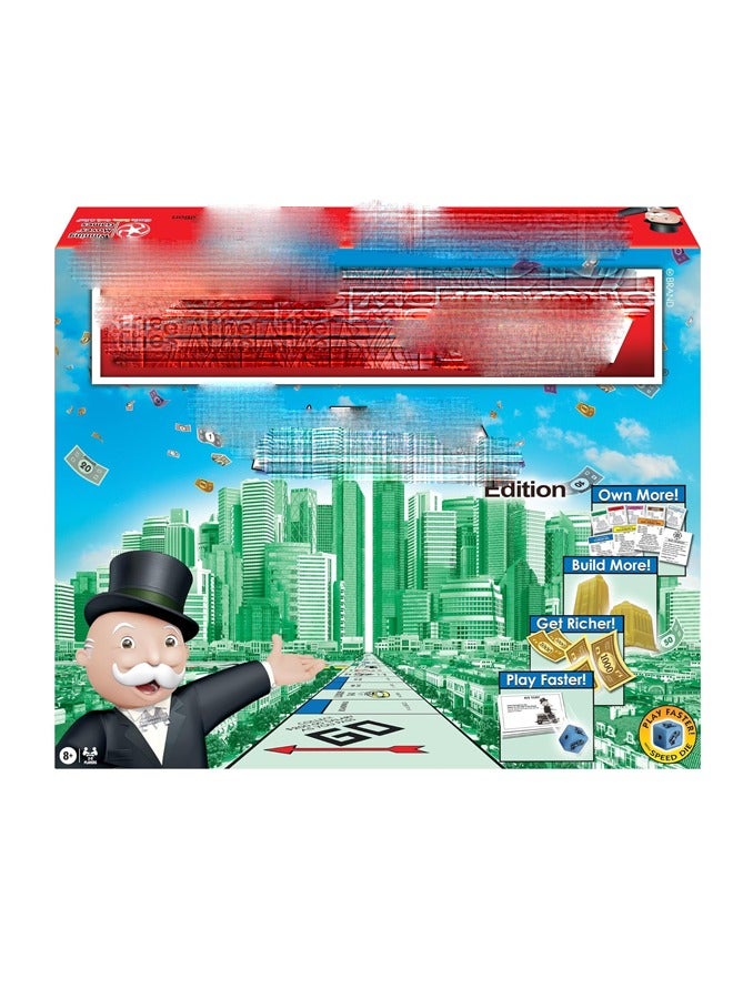 general Monopoly The Mega Edition by Winning Moves Games USA, a Bigger and Faster Version of Monopoly with the Speed Die for 2 to 8 Players, Ages 8 and up - Image 1