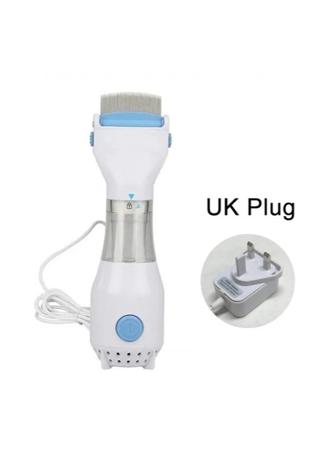 شفاء الحياة مشط كهربائي للقمل - مشط كهربائي خالٍ من المواد الكيميائية لإزالة القمل من البشر والحيوانات الأليفة | مشط كهربائي أبيض للقبض على الصئبان لعلاج القمل بشكل آمن وفعال في القطط والكلاب والأطفال - Image 2