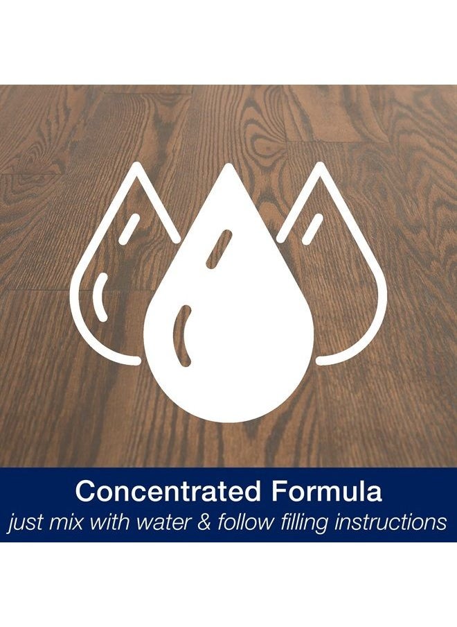 Hard-Floor Cleaning Machine Formulation, Hardwood Floor Cleaner Concentrate Refill, Cedar Wood Scent, 64 Fl Oz