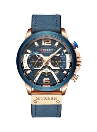 Men's Leather Chronograph Wrist Watch 8329 - 48 mm - Blue - pzsku/Z25CBA7E280610708B32CZ/45/1746197212/8c4934c3-60fb-4295-982b-8f5a14812632
