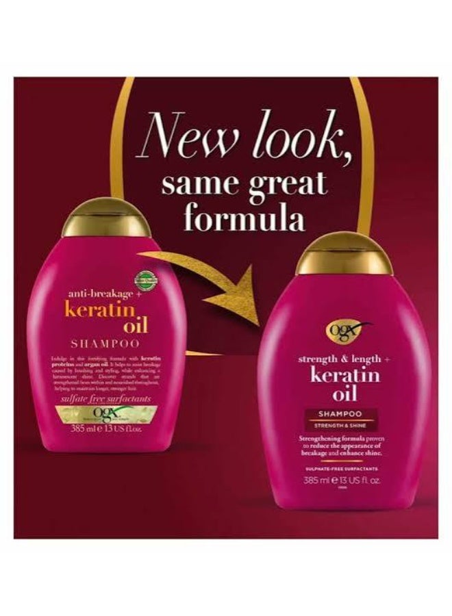 OGX Keratin Oil Shampoo 385ml - Image 5