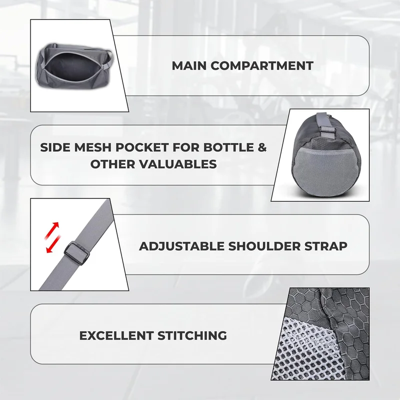 Nivia  Nivia Polyester Gym Bag - Grey  | Best Price UAE