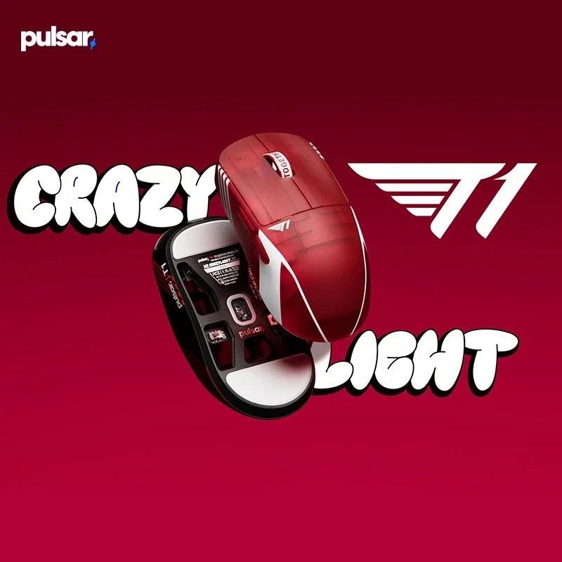بولسار ماوس Pulsar X2 CrazyLight X2CL Dual Mode Wireless Gaming Mouse, 8000Hz Polling Rate, XS-1 Sensor, Lightweight, for PC - Image 5