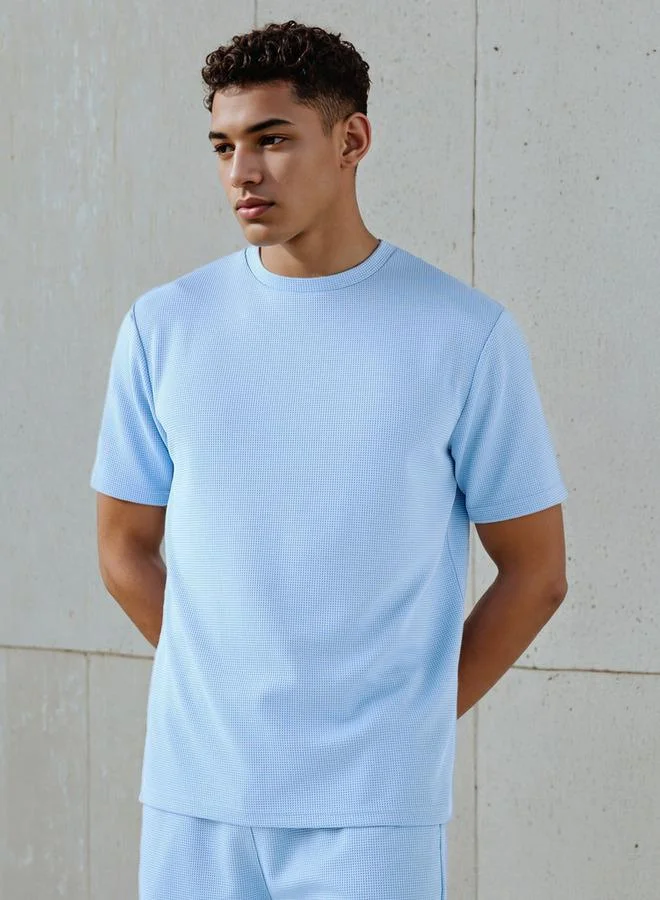 ADOT by Splash Waffle Textured T-shirt