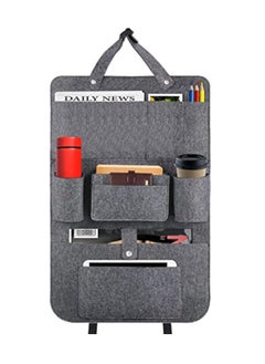 KASTWAVE Car Seat Organiser, Car Organiser Back Seat For Kids, Backrest Protector Car, Car Organiser Seat, Premium Felt Car Seat Back Organiser, Car Seat Storage  - Image 1