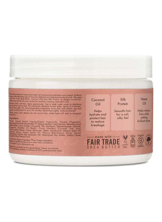 SheaMoisture coconut & Hibiscus Curl & Shine Hair Masque white 340grams - Image 2