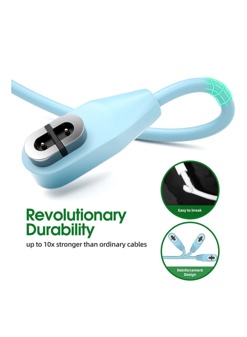 2Pack Replacement Charging Cable for AfterShokz Aeropex AS800 & Shokz OpenRun Pro & OpenRun & OpenRun Mini & OpenComm, Magnetic USB Charger Cord for AfterShokz Aeropex Bone Conduction Headphones