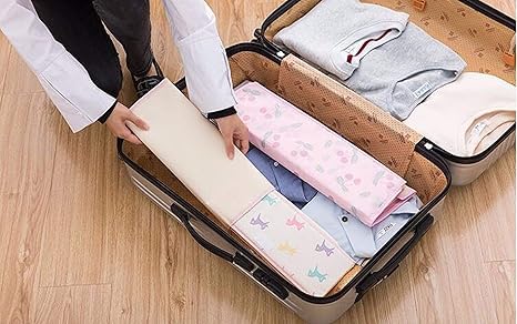 HVB Store Innerwear Organizer 161 Compartment NonSmell Non Woven Foldable Fabric Storage Box for Closet 44 x 28 x 12 cm Navy Blue Polka - Image 5