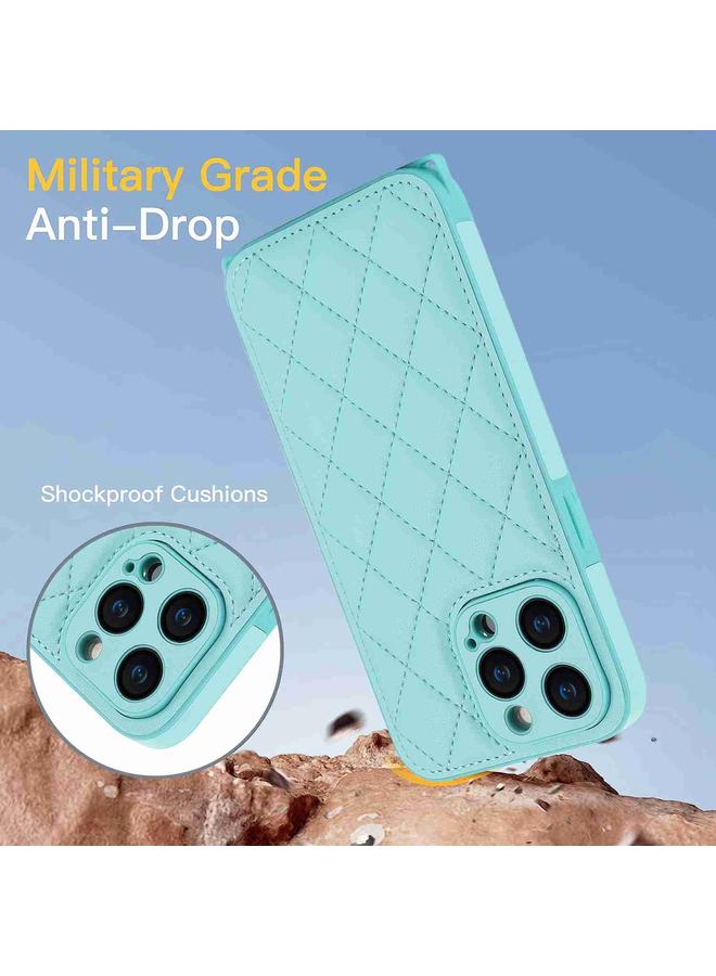 Zaboon Case For iPhone 11 Pro Max Rhombic Texture Phone Case with Dual Lanyard - Image 5