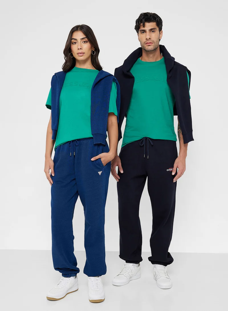جيس جينز Unisex Logo Crew Neck T-Shirt