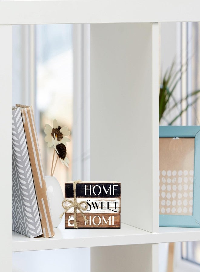Ycyfckdr Mini Decorative Books For Home Decor, Small Wood Book Stack For Table Decor, Home Decor Book For Living Room Mantel, Farmhouse Stacked Books Decorative（L34） - Image 4