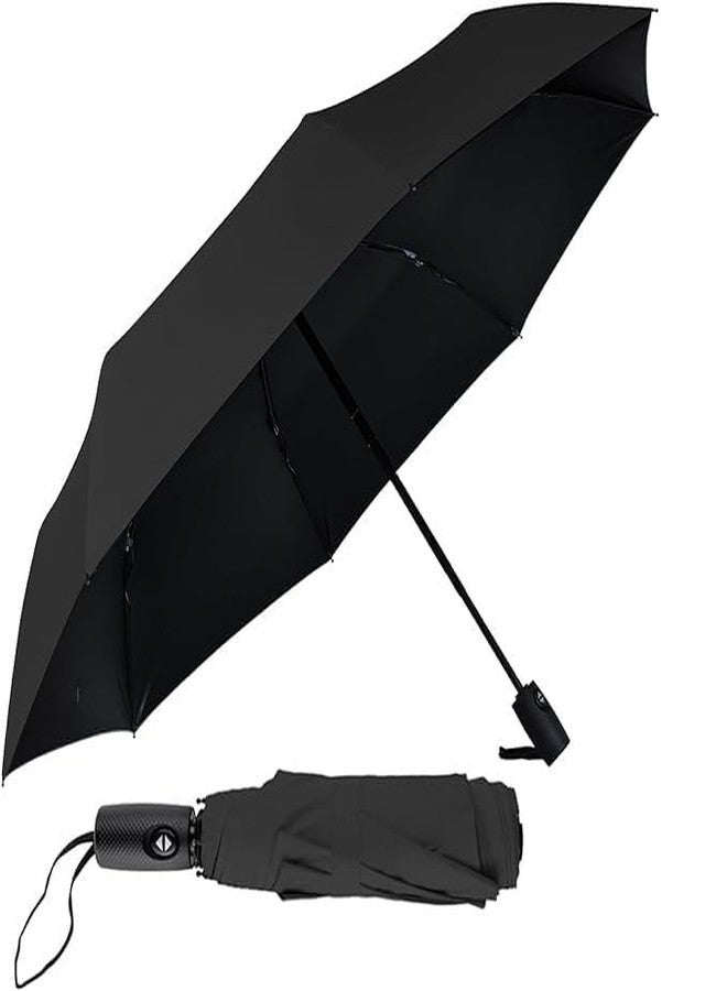 Onward AUTO OPEN CLOSE UMBRELLA Automatic Rain Sun UV Protection Foldable Auto Open Close for Men & Women (Black) - Image 1