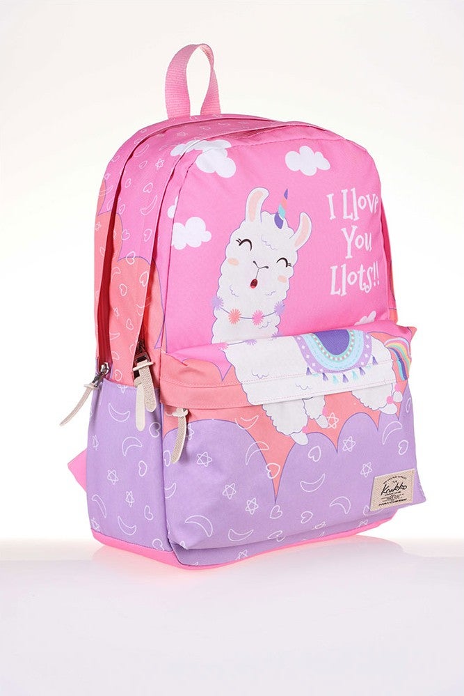 KAUKKO Layer Backpack Love Lama K1394  - Image 5