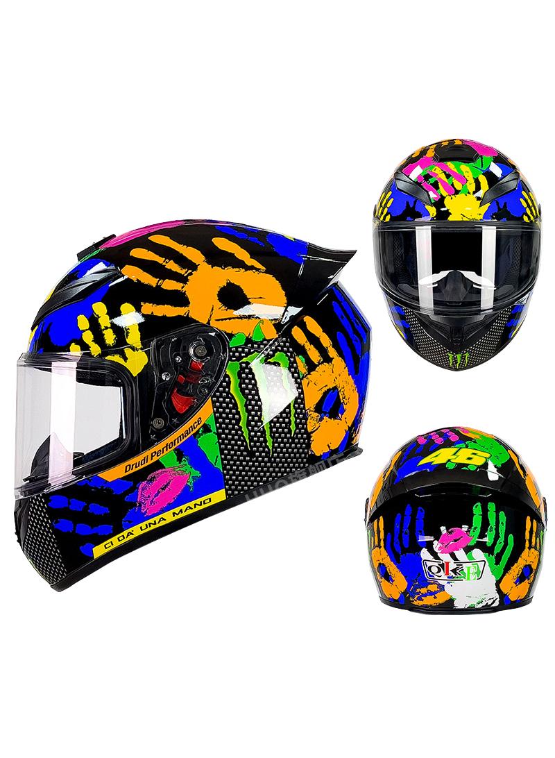 general Full Face Motorbike Helmet Motorcycle Adult Rider Biker Sports Crash Helmet - Image 1