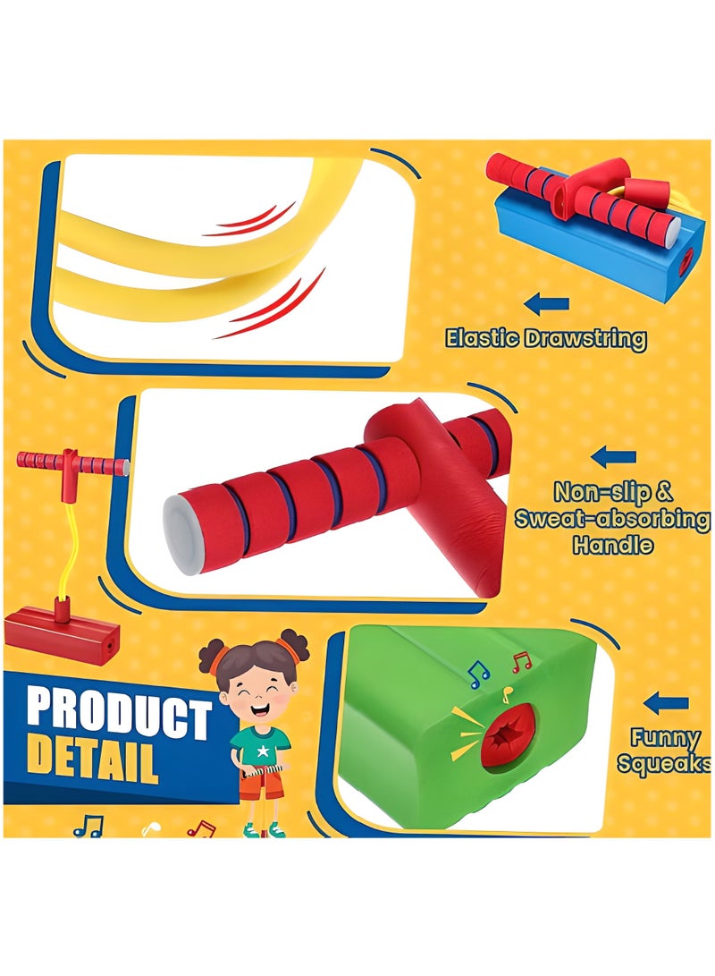 LIXADA Foam Stick for kids- Squeaky Jumping Toy, Safe & Fun Exercise Equipment, Ideal for Outdoor & Indoor Play, Perfect Gift for Birthday, Special Festival- No Battery Required, Indoor Play Equipment|Durable Foam Stick, Kid Toys, Gift for Kids Age 3+ (Blue)  - Image 4