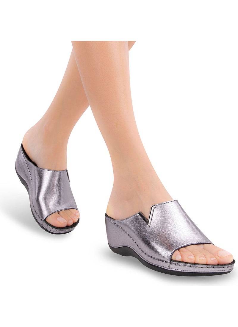 MUYA Orthopedix Perla Anatomical Wedge Heel Women's Slippers 31148  - Image 3
