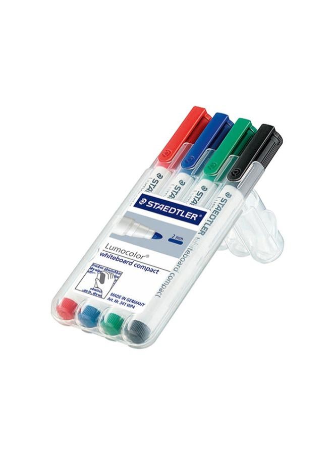 STAEDTLER Pack of 4 351 Lumocolor Chisel Tip Whiteboard Markers  - Image 1