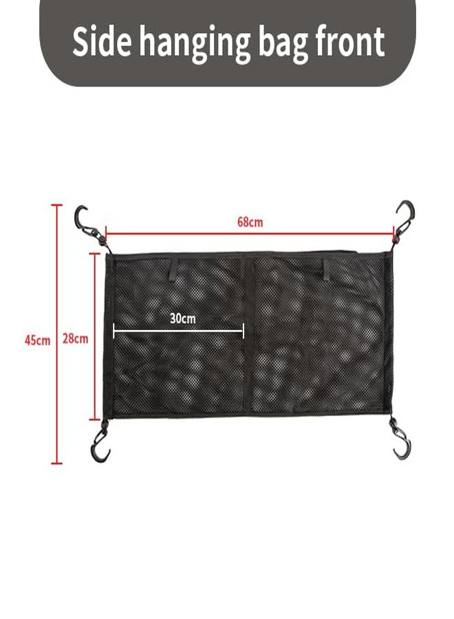 EHRGK Stroller Wagon Cargo Net Organizer,Baby Stroller Storage Bag Mesh Cargo Net,Stroller Wagon Accessories Compatible with Wonderfold All W-Series Models, Black, 2406GJB0694BLAJ01 - Image 3