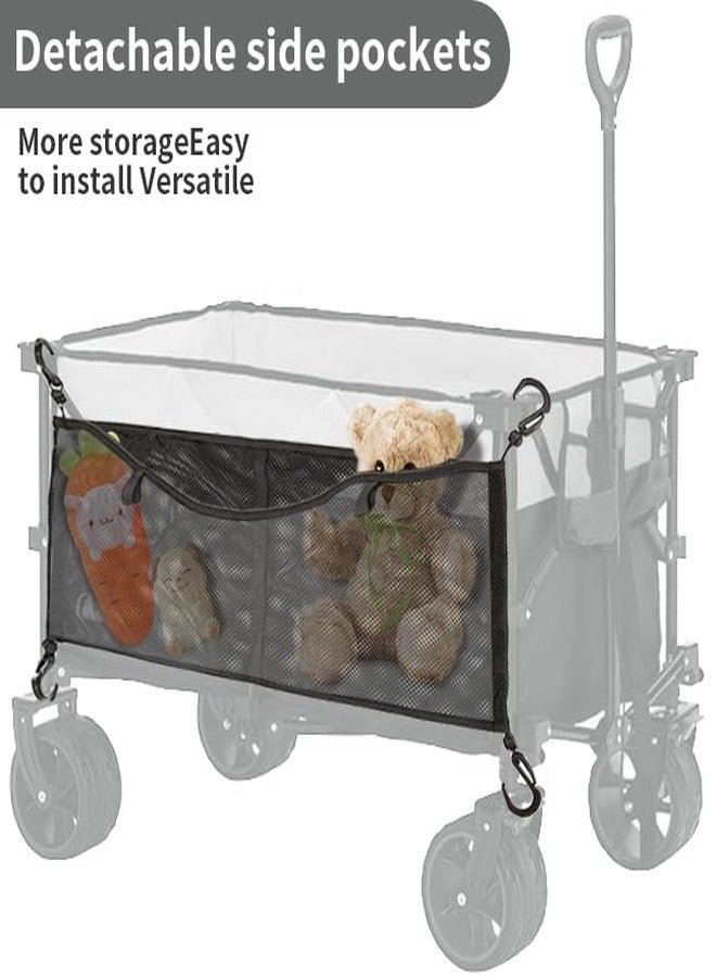EHRGK Stroller Wagon Cargo Net Organizer,Baby Stroller Storage Bag Mesh Cargo Net,Stroller Wagon Accessories Compatible with Wonderfold All W-Series Models, Black, 2406GJB0694BLAJ01 - Image 2