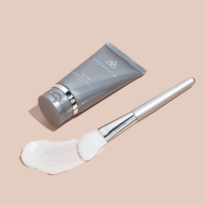 COSMEDIX Glow Bamboo Brightening Facial Mask - PM Exfoliating Facial Scrub for Tired, Dull & Uneven Skin - Anti-Aging Gentle Night Face Exfoliator with Bamboo & Niacinamide - All Skin Types - Image 4