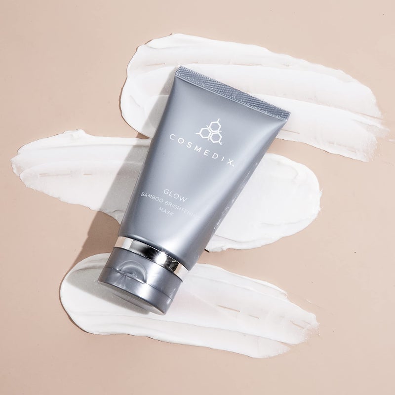 COSMEDIX Glow Bamboo Brightening Facial Mask - PM Exfoliating Facial Scrub for Tired, Dull & Uneven Skin - Anti-Aging Gentle Night Face Exfoliator with Bamboo & Niacinamide - All Skin Types - Image 2