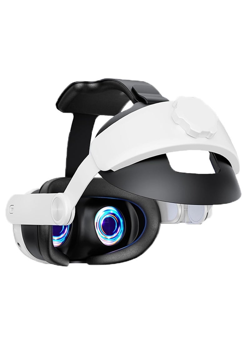 حزام الرأس لـ Oculus Quest 3، عصابة رأس هالة 3 في 1 قابلة للتعديل، بديل لحزام النخبة، راحة معززة وملحقات الواقع الافتراضي لغمر الألعاب المتوافقة مع Oculus/Meta Quest 3 - Image 1