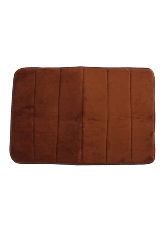 NIBEMINENT Memory Foam Slow Rising Soft Bathroom Mat Brown 40x60centimeter