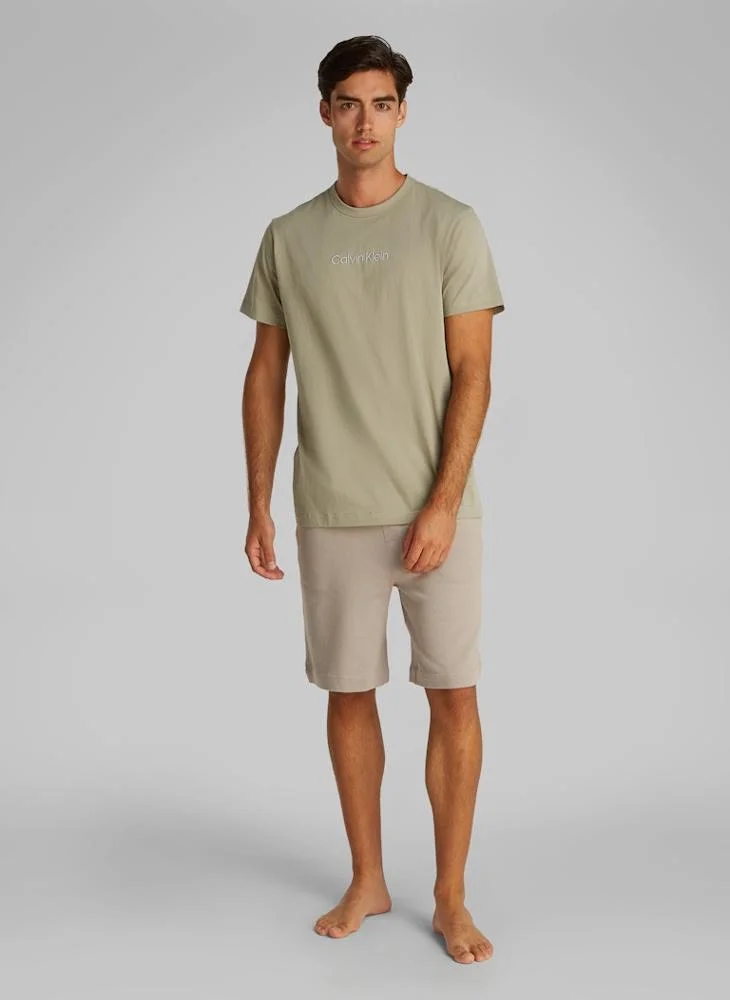 CALVIN KLEIN Cotton T-Shirt Short Sleeve Lounge T-Shirt