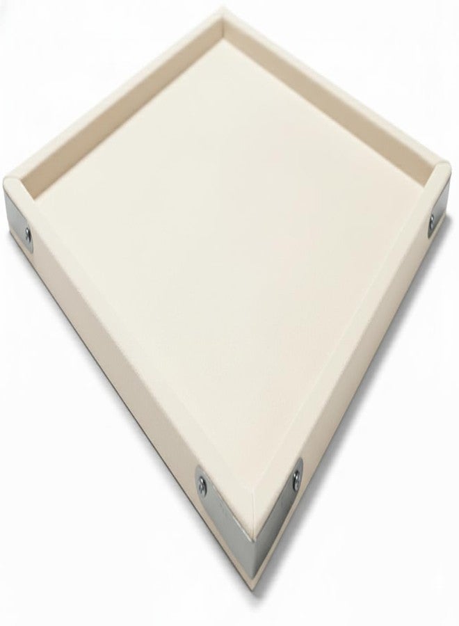 SENTONI-Ivory cream. Velvet Jewellery Finding Beading Tray Finding Display Organiser Perfect for Necklaces and Bracelets Jewellery Cosmetic Organizer Tray 14x10 Inch Pack of 3 (-Ivory cream.) - Image 5