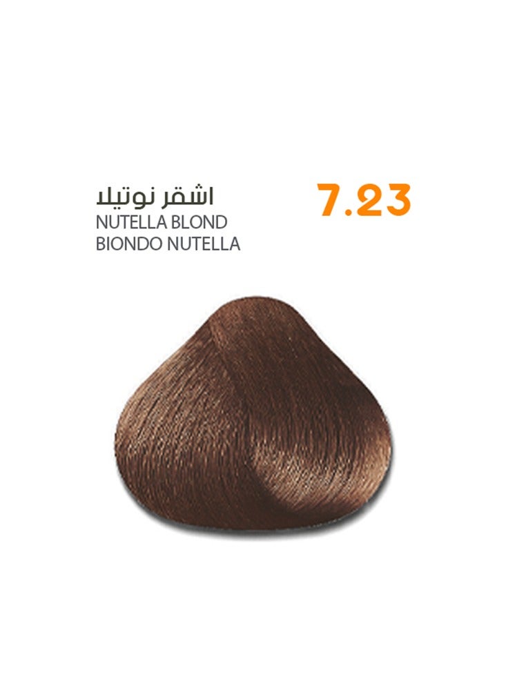SAVOO Hair Color Cream 7.23 Nutella Blond - Hair Extract & Oil Plex 100ml - Image 1