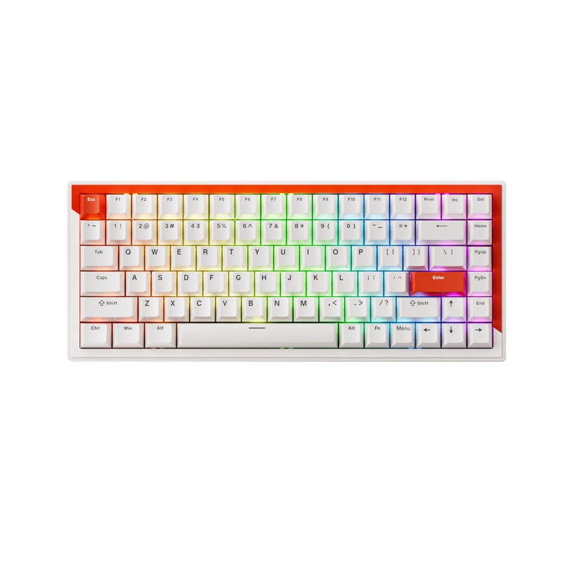 DrunkDeer G75 Rapid Trigger Keyboard, Esports Gaming Keyboard - Magnetic Switch - Trigger Mode Dual Trigger - Adjustable Actuation, 75% Design - ANSI, White - Image 1