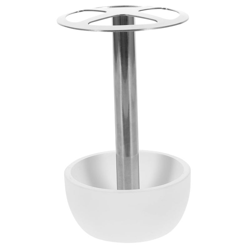 PRETYZOOM 304 Stainless Steel Toothbrush Holder for Bathroom Storage Resin Toothbrush Stand for Countertop 468 X 275 X 275 Inches