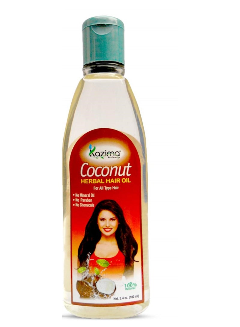 KAZIMA Combo of Olive Oil, Castor Oil and Coconut Herbal Hair Oil for Hair, Skin and Body, 100 ml each - Image 2