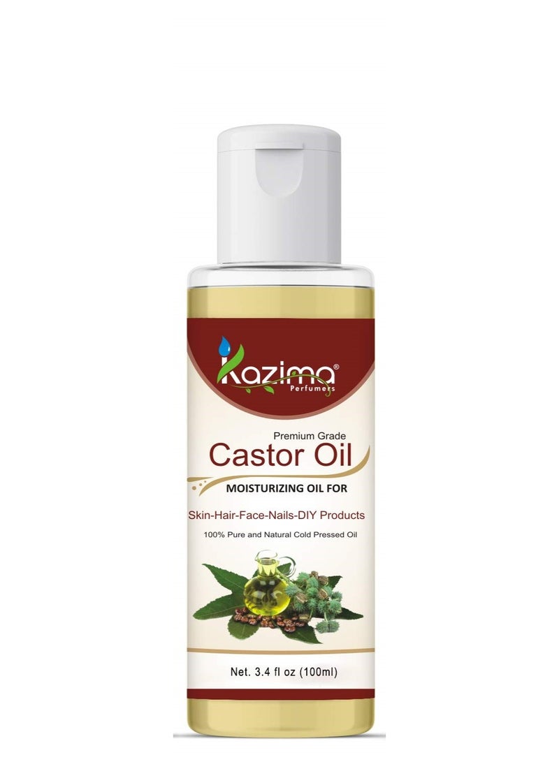 KAZIMA Combo of Olive Oil, Castor Oil and Coconut Herbal Hair Oil for Hair, Skin and Body, 100 ml each - Image 3