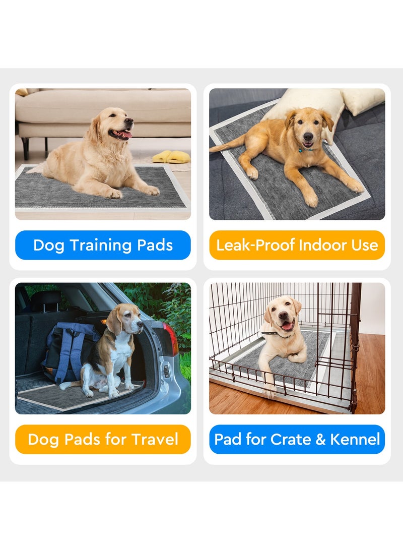 ANTIER Pee Pads for Dogs， M  45x60CM, Charcoal Pet Pee Pads Odor-Control & Super Absorbent, Pet Urine Pad, 7-Layer Quick Dry & Leak-Proof with Adhesive Tabs, Disposable (150 Counts) - Image 4