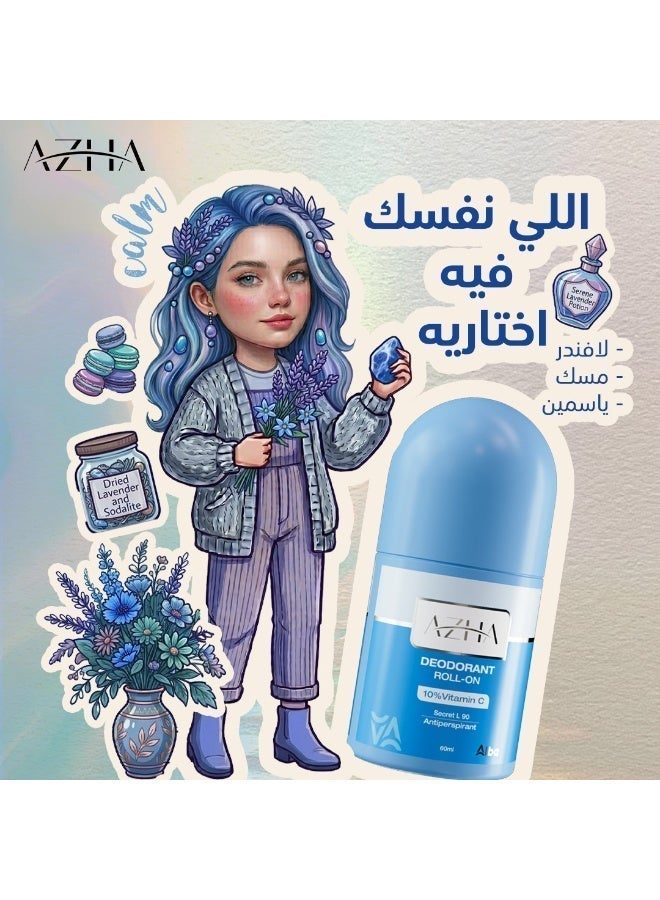 أزهى أزها مزيل عرق رول  أون فيتامين سي مضاد للتعرق 60 مل  (قد يختلف شكل العبوة) - Image 2