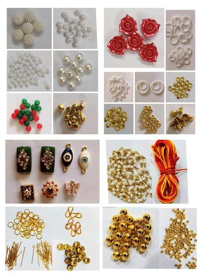 Goonmala Rakhi Making Kit Diy 20-25 Rakhi Include Fancy Rakhi Beads, Pendant, Thread And All Basic Material (28, Multicolor) - Image 1
