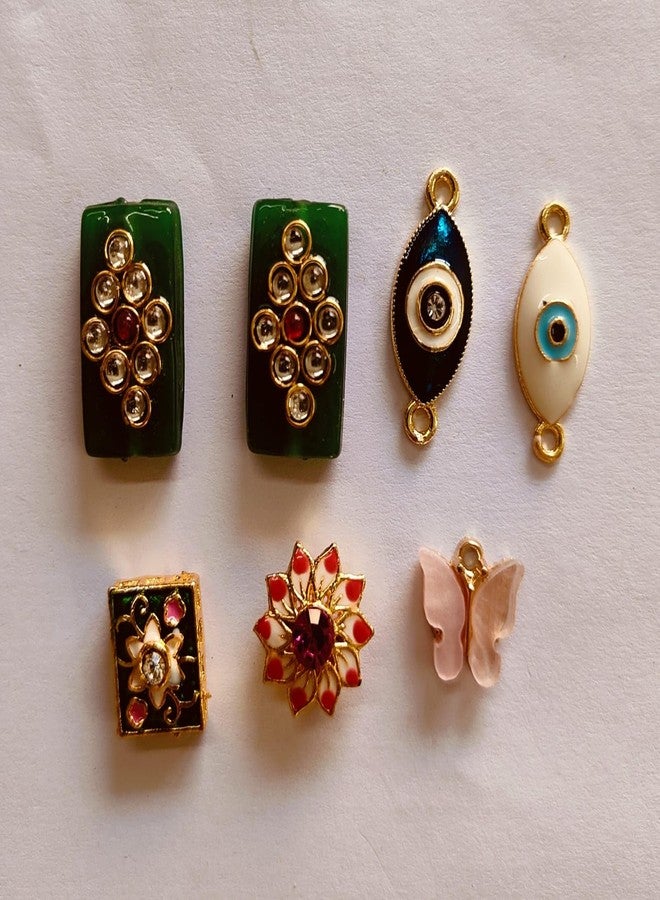 Goonmala Rakhi Making Kit Diy 20-25 Rakhi Include Fancy Rakhi Beads, Pendant, Thread And All Basic Material (28, Multicolor) - Image 2
