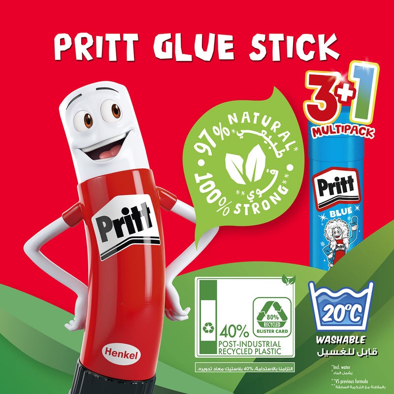 Pritt glue stick 3 * 11g+1 * 10g multipack 2070241 - Image 5