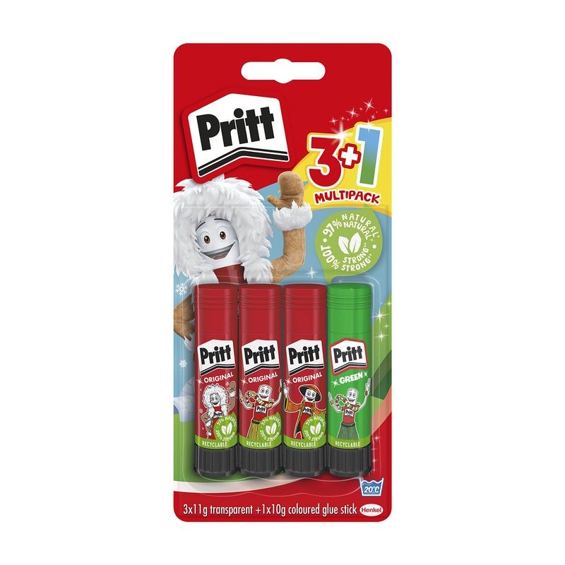 Pritt glue stick 3 * 11g+1 * 10g multipack 2070241 - Image 3