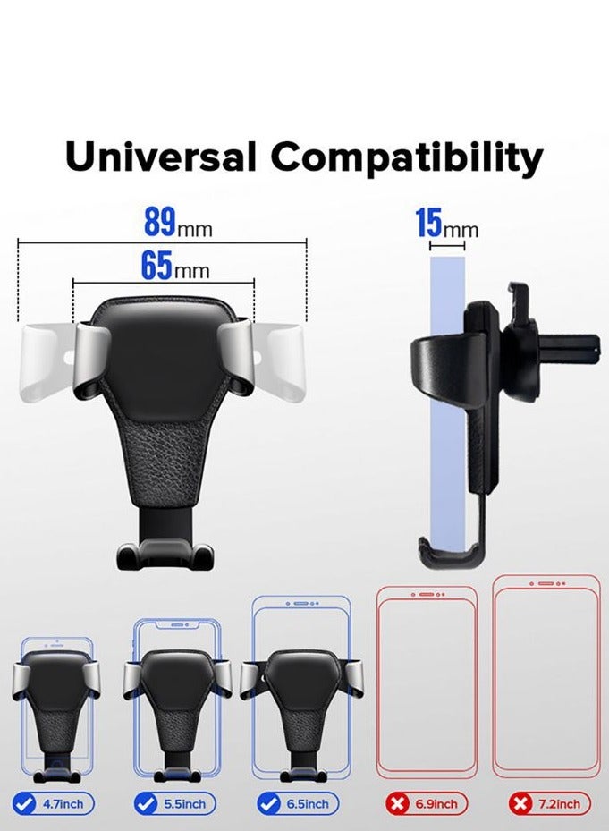 iOttie Universal 360° Gravity Car Phone Holder, Vent Mount Car Mobile Stand — Auto-Lock, Secure Grip, Easy One-Hand Use, Fits 4-7.2" Smartphones - Image 5