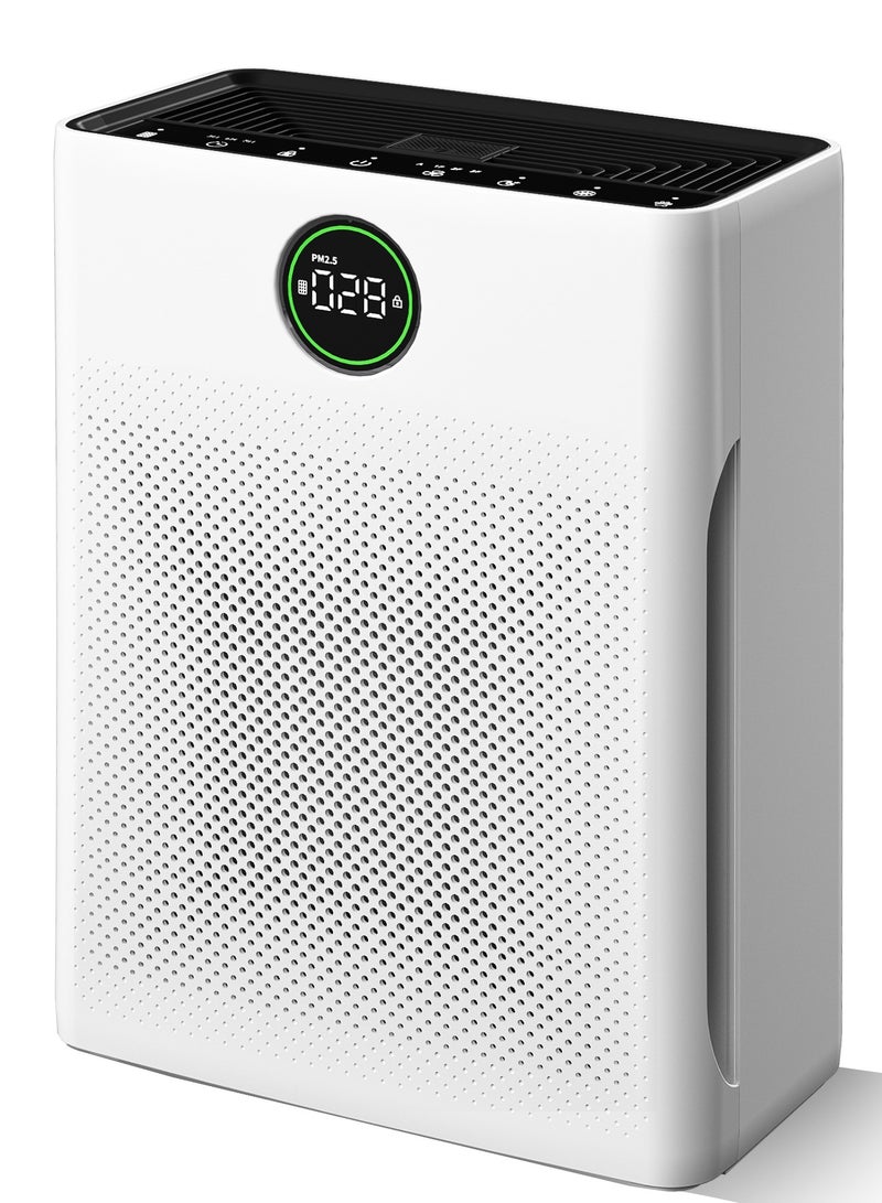 ibsun Air Purifiers for Home Large Room up to 80㎡with Washable, PM 2.5 Display Air Quality Sensor Air Cleaner for Bedroom Pets, Office, PR1 - Image 1