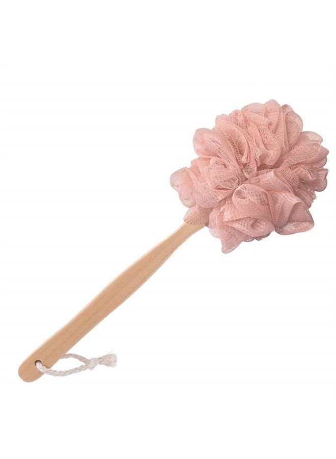RASDDER Shower Brush, Bath Brush Long Handle for Shower, Soft Mesh Loofah for Skin Exfoliating, Shower Sponge for Men and Women - Image 1