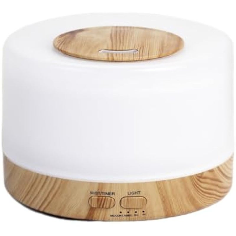 Essential Oil Diffuser 700ml, Aromatherapy Diffusers for Essential Oils with 4 Timer and 7 Color Lights, Cool Mist Humidifier with Auto Shut-off Function, Diffuser for Home Bedroom Office - Image 1