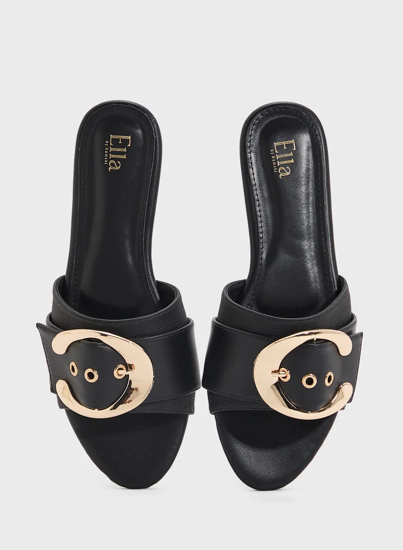 ELLA Flat Sandal With Buckle