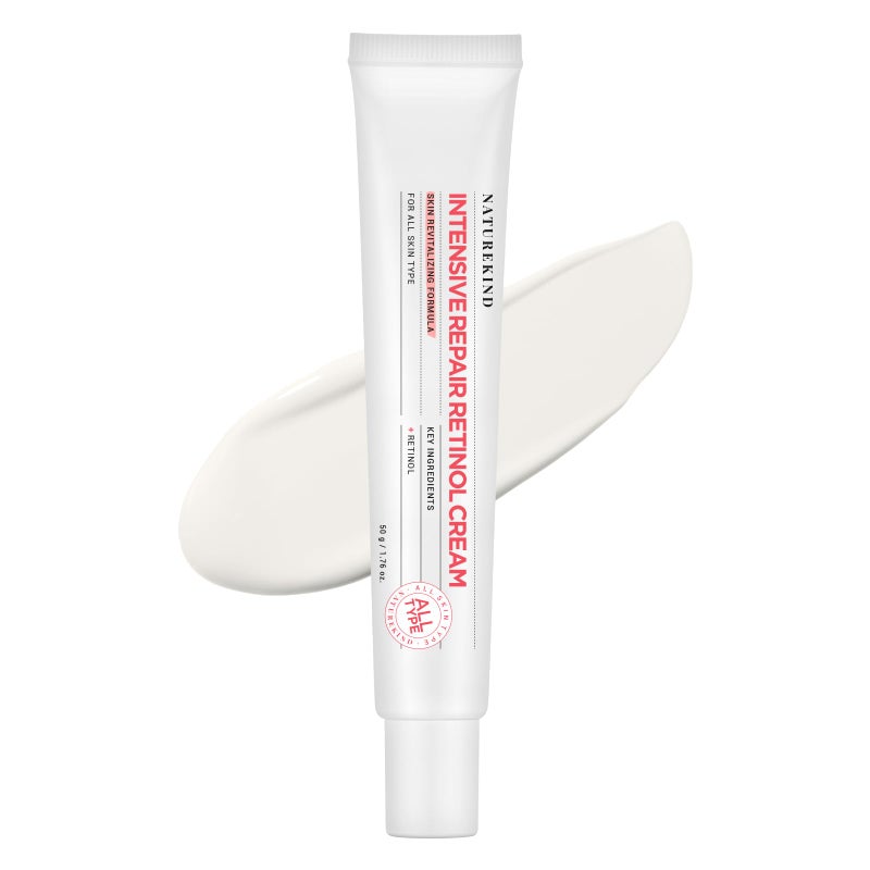 NATUREKIND Repair Retinol Cream, Liposomal Retinol 0.1%, Bakuchiol, Retinal, niacinamide, Anti Aging for Face, Eye, Fine Lines & Wrinkles Treatment, Pure Vitamin A, Korean Skincare, 50g, 1.76 oz. - Image 1