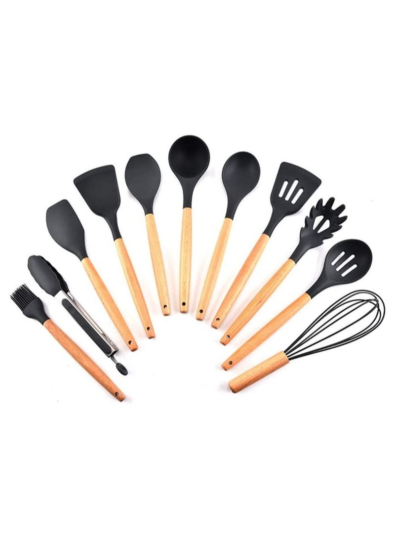 11Pcs/Set Kitchenware Silicone Heat Resistant Kitchen Cooking Utensils Non-Stick Baking Tool Cooking Tool Sets - Image 1
