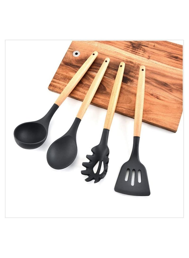 11Pcs/Set Kitchenware Silicone Heat Resistant Kitchen Cooking Utensils Non-Stick Baking Tool Cooking Tool Sets - Image 2