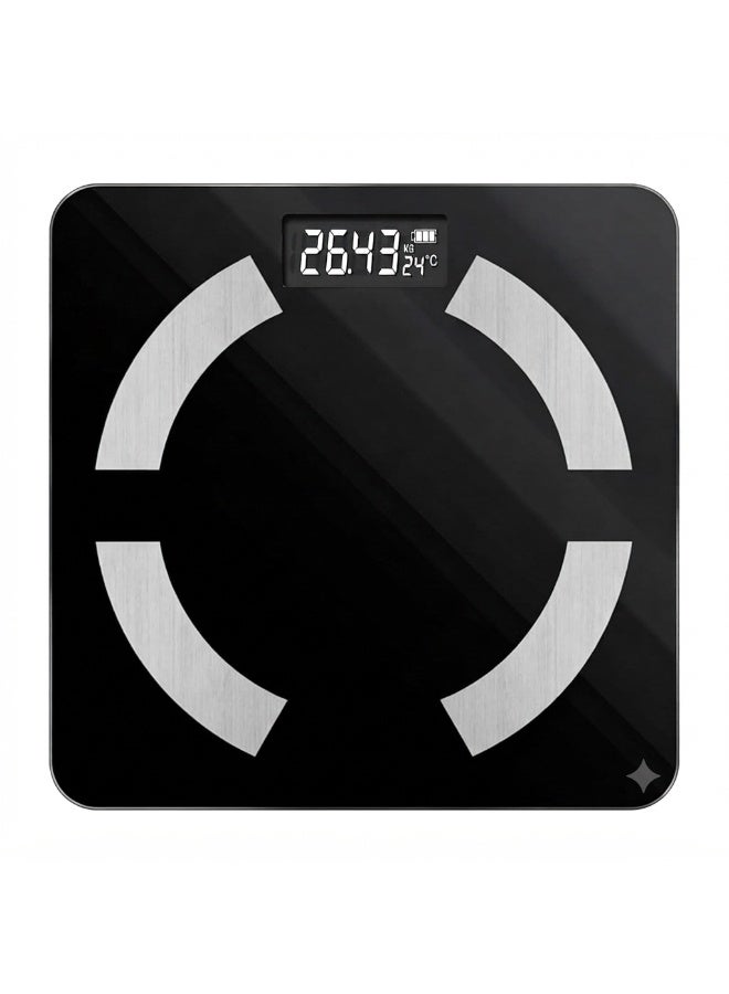 Digital Body Weight Scale With LCD Display Toughened Glass Platform 180kg Capacity Auto On Off Function And Multiple Unit Modes - Image 1